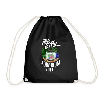 Drôle Aquarist Aquarist Aquarium Cadeau - Sac de sport léger - noir - Devant
