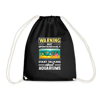 Drôle Aquarist Aquarist Aquarium Cadeau - Sac de sport léger - noir - Devant