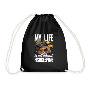 Drôle Aquarist Aquarist Aquarium Cadeau - Sac de sport léger - noir - Devant