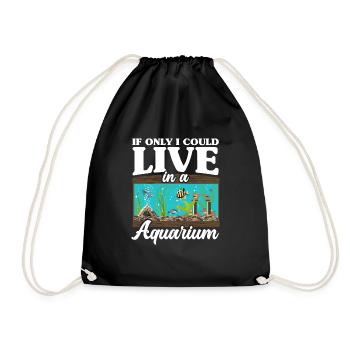 Drôle Aquarist Aquarist Aquarium Cadeau - Sac de sport léger - noir - Devant
