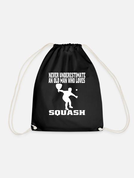 Squash Racquetball Joueurs Squash Jeu Racquetball - Sac de sport léger - noir