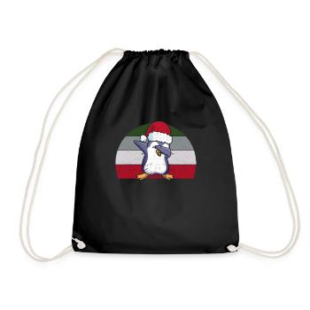Dabbing Pingouin Dab Danse Noël PJs Fröhliche - Sac de sport léger - noir - Devant