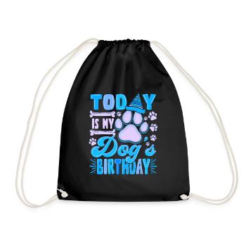 Aujourd’hui est le propriétaire du chien d’anniversaire de mon chien - Sac de sport léger - noir - Devant