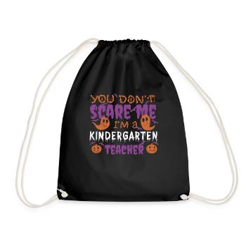 Ghost Pumpkin Kindergarten Enseignant Halloween - Sac de sport léger - noir - Devant