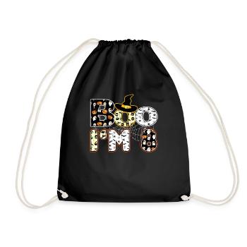 Halloween Pattern Spider Creatures Birth Age 8 - Drawstring Bag - black - Front