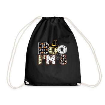 Halloween Pattern Spider Creatures Birth Age 6 - Drawstring Bag - black - Front