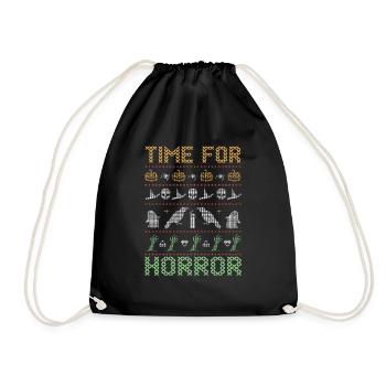 Stitch Pattern Horreur Créatures Halloween - Sac de sport léger - noir - Devant