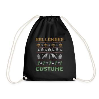 Stitch Pattern Horror Scary Creatures Halloween - Drawstring Bag - black - Front