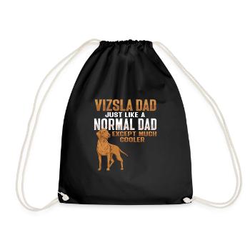 Vizsla Papa Hund Papa Ungarischer Vizsla - Turnbeutel - Schwarz - Vorne