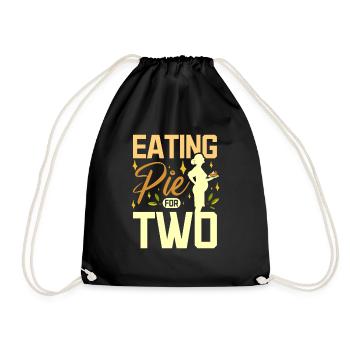 Manger de la tarte pour deux - Sac de sport léger - noir - Devant