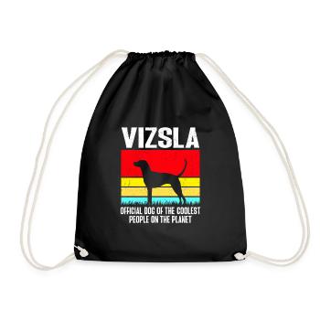 Vizsla Official dog of the coolest people - Drawstring Bag - black - Front