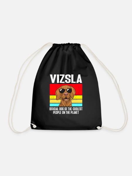 Vizsla Retro Vintage Ungarischer Vizsla - Turnbeutel - Schwarz