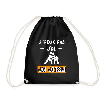 je peux pas j'ai ju jitsu cadeau ju jitsu - Sac de sport léger - noir - Devant