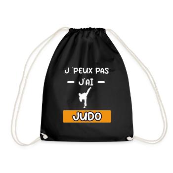 je peux pas j'ai judo cadeau judo - Sac de sport léger - noir - Devant