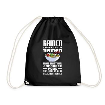 Lustiges Ramen Liebhaber Geschenk - Turnbeutel - Schwarz - Vorne