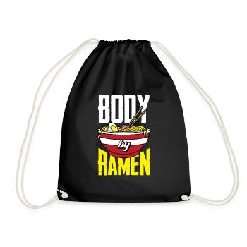 Lustiges Ramen Liebhaber Geschenk - Turnbeutel - Schwarz - Vorne