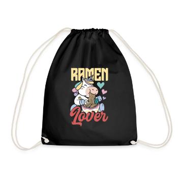 Lustiges Ramen Liebhaber Geschenk - Turnbeutel - Schwarz - Vorne
