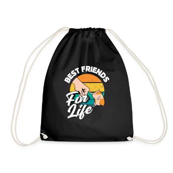 Drôle de cadeau de hamster - Sac de sport léger - noir - Devant