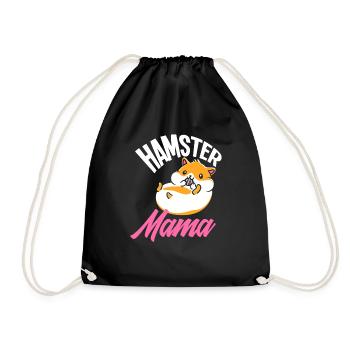Hamster Mama Drôle Hamster Cadeau - Sac de sport léger - noir - Devant