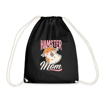 Drôle hamster cadeau hamster maman - Sac de sport léger - noir - Devant
