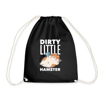 Drôle de cadeau de hamster - Sac de sport léger - noir - Devant