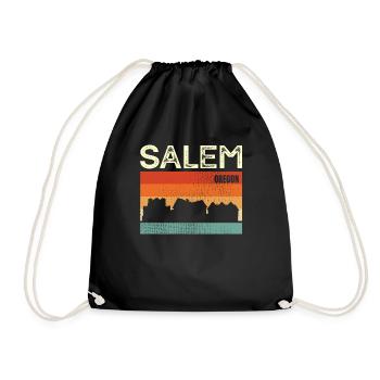 Sale - Drawstring Bag - black - Front