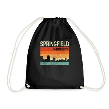 Springfeld - Turnbeutel - Schwarz - Vorne