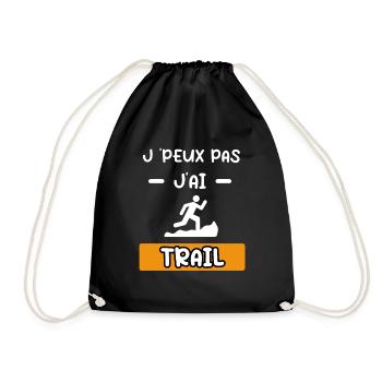 je peux pas j'ai trail cadeau trail - Sac de sport léger - noir - Devant