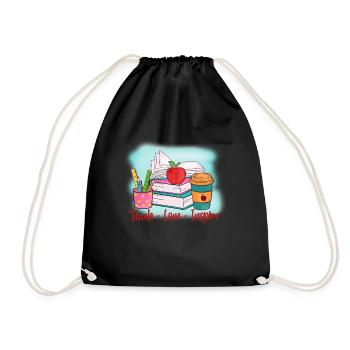 Teachers Teachers School Teachers Teaching Staff - Drawstring Bag - black - Front