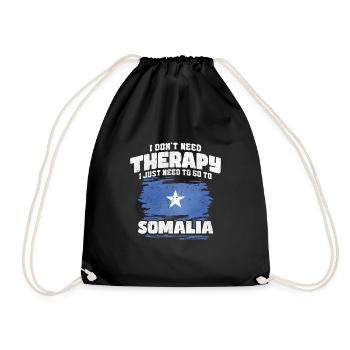 Somalia - Turnbeutel - Schwarz - Vorne