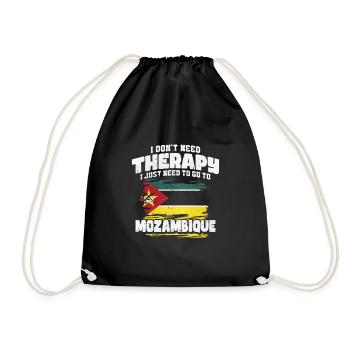 Mozambique - Drawstring Bag - black - Front