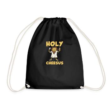 Jésus-Christ Fromage Église Christianisme Religion - Sac de sport léger - noir - Devant