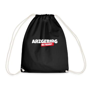 Arzgebirg mei Haamit - Turnbeutel - Schwarz - Vorne