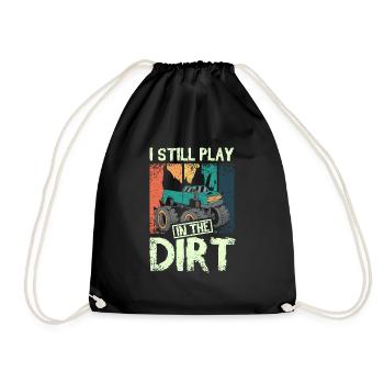 Je joue toujours dans le camion Monster dirt - Sac de sport léger - noir - Devant