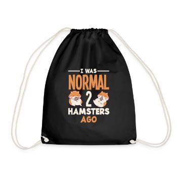 Drôle de cadeau de hamster - Sac de sport léger - noir - Devant