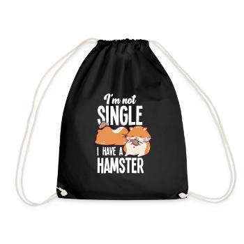 Drôle de cadeau de hamster - Sac de sport léger - noir - Devant