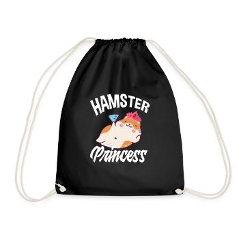 Drôle de cadeau de hamster - Sac de sport léger - noir - Devant