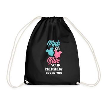 Le genre rose ou bleu révèle le neveu de Baby Party - Sac de sport léger - noir - Devant