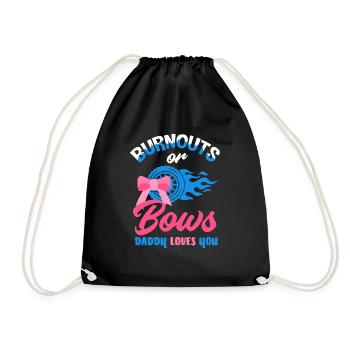 Le genre rose ou bleu révèle baby party papa - Sac de sport léger - noir - Devant