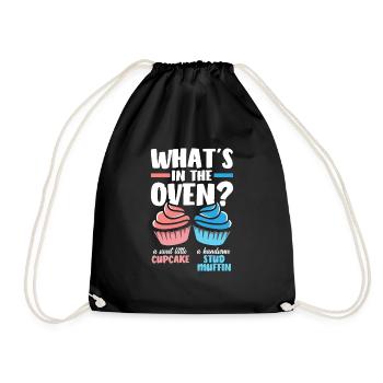 Cupcake ou muffin Genre Révéler La Fête - Sac de sport léger - noir - Devant