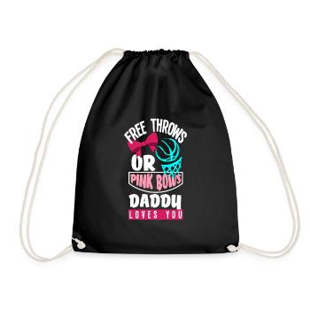 Le genre rose ou bleu révèle Baby Party Papa - Sac de sport léger - noir - Devant