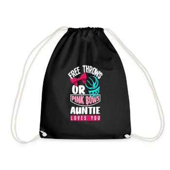 Le sexe rose ou bleu révèle la tante de la fête de bébé - Sac de sport léger - noir - Devant