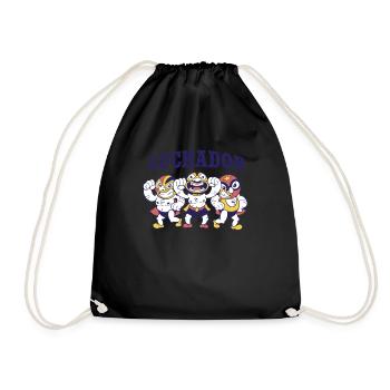Luchador Funny Mexican Wrestling - Turnbeutel - Schwarz - Vorne