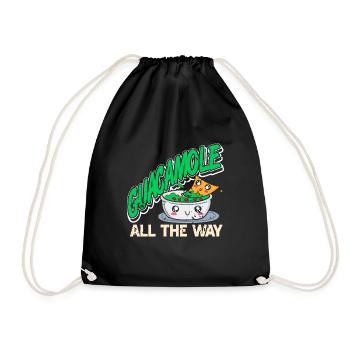 Guacamole Tout le chemin Rétro Cool Guac Amateurs - Sac de sport léger - noir - Devant