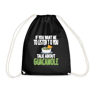 Tu veux que je t’écoute parler de guacamole - Sac de sport léger - noir - Devant