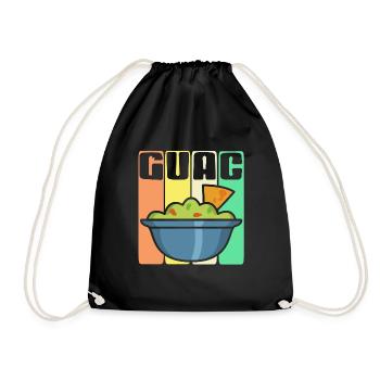 Rétro Vintage GUAC Awesome Guacamole Amateurs - Sac de sport léger - noir - Devant