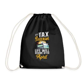 Accountant Bookkeeper Accounting - Drawstring Bag - black - Front