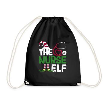 Drôle de groupe de pyjama familial assorti Noël - Sac de sport léger - noir - Devant