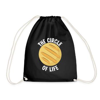 Venezuelan Arepa Lover Colombian Food Arepas - Drawstring Bag - black - Front