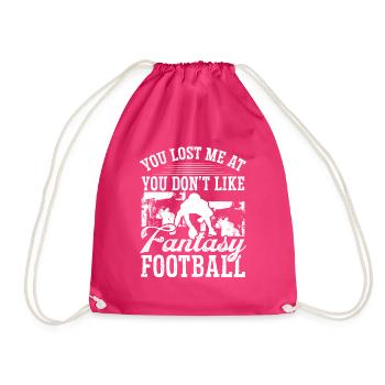 Joueur de football Fantasy Tu m’as perdu à - Sac de sport léger - fuchsia - Devant